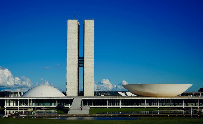 Congresso Nacional em Brasília, cidade chave para operações de aviação executiva no Brasil.